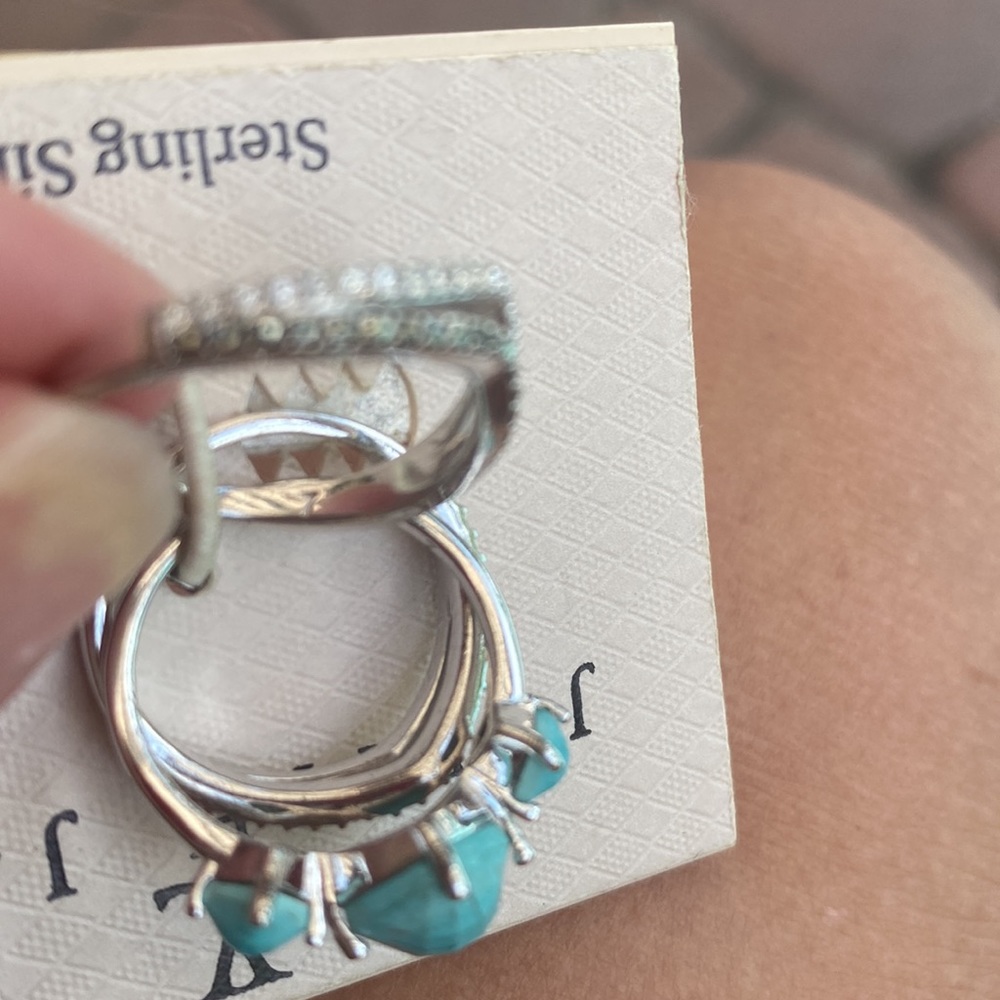 NWT Judith Jack Set of 3 Stackable Rings - Picture 7 of 7